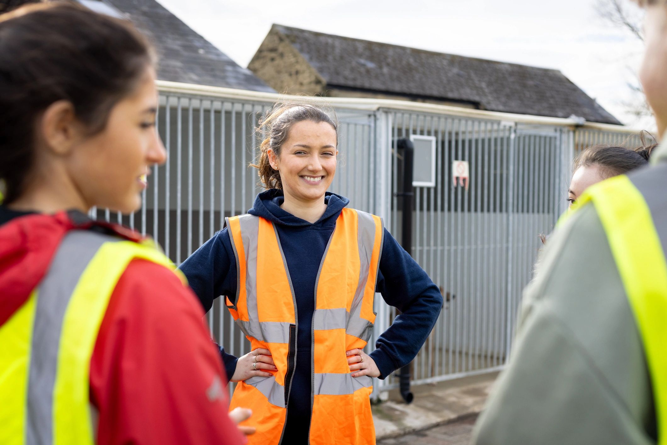 Animal welfare volunteers working together